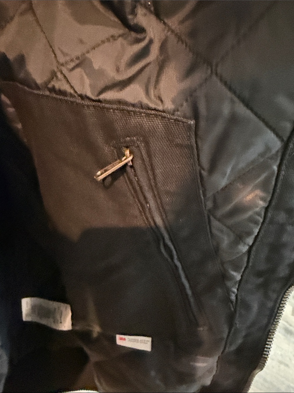 Carhartt Black Hooded Work-Style Jacket - Picture 7 of 7